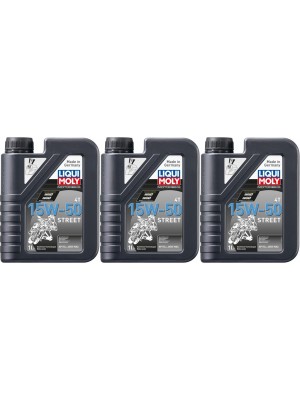 Liqui Moly 2555 Racing 4T 15W-50 Motorrad Motoröl 3x 1l = 3 Liter