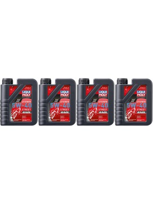 Liqui Moly 2592 Racing Synth 4T Motorrad Motoröl 5W-40 4x 1l = 4 Liter
