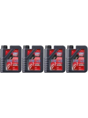 Liqui Moly 2592 Racing Synth 4T Motorrad Motoröl 5W-40 4x 1l = 4 Liter