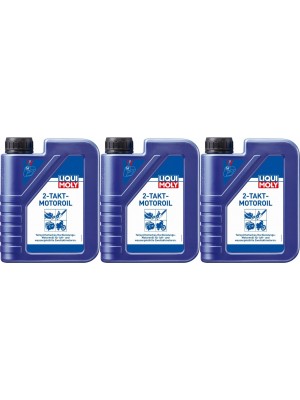 Liqui Moly 1052 2-Takt selbstmischend teilsynthetisches Motoröl 3x 1l = 3 Liter