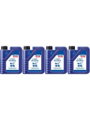 Liqui Moly 1052 2-Takt selbstmischend teilsynthetisches Motoröl 4x 1l = 4 Liter