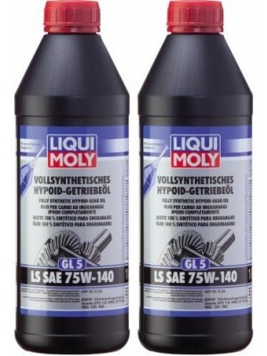 Liqui Moly 4421 Vollsynthetisches Hypoid-Getriebeöl GL5 LS 75W-140 2x1l=2 Liter