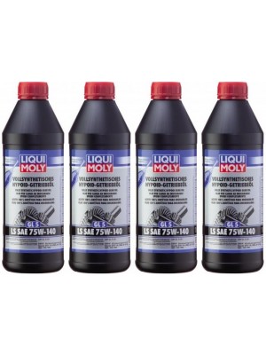 Liqui Moly 4421 Vollsynthetisches Hypoid-Getriebeöl GL5 LS 75W-140 4x1l=4 Liter