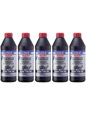 Liqui Moly 4421 Vollsynthetisches Hypoid-Getriebeöl GL5 LS 75W-140 5x1l=5 Liter