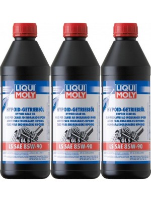 Liqui Moly 1410 Hypoid-Getriebeöl (GL 5) LS SAE 85W-90 3x 1l = 3 Liter