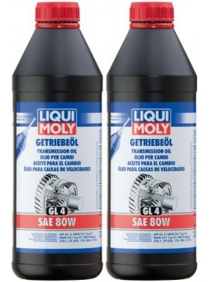 Liqui Moly 1020 Getriebeöl (GL4) SAE 80W 2x 1l = 2 Liter