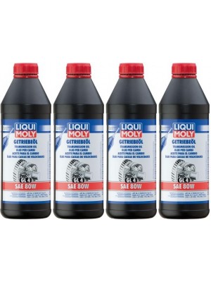 Liqui Moly 1020 Getriebeöl (GL4) SAE 80W 4x 1l = 4 Liter