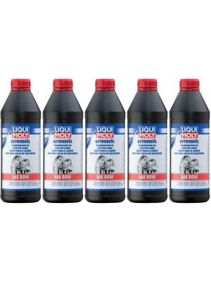 Liqui Moly 1020 Getriebeöl (GL4) SAE 80W 5x 1l = 5 Liter