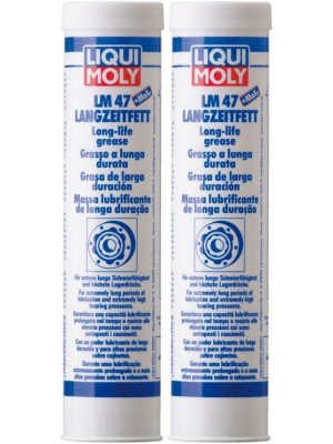 Liqui Moly 3520 LM 47 Langzeitfett + MoS2 Fett Kartusche 2x 400 Gramm