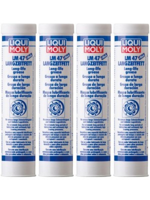 Liqui Moly 3520 LM 47 Langzeitfett + MoS2 Fett Kartusche 4x 400 Gramm