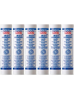 Liqui Moly 3520 LM 47 Langzeitfett + MoS2 Fett Kartusche 6x 400 Gramm