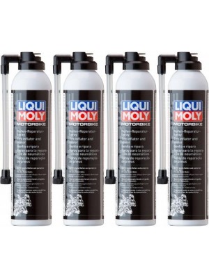 Liqui Moly 1579 Racing Motorrad Reifen-Reparatur-Spray 4x 300 Milliliter