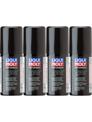 Liqui Moly 1591 Racing Kettenspray weiß 4x 400 Milliliter