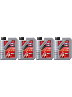 Liqui Moly 3063 Motorbike 2T Synth Offroad Race Motorrad Motoröl 4x 1l = 4 Liter