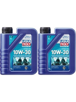 Liqui Moly 25022 Marine 4T Motor Oil 10W-30 2x 1l = 2 Liter