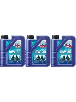 Liqui Moly 25022 Marine 4T Motor Oil 10W-30 3x 1l = 3 Liter
