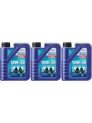 Liqui Moly 25022 Marine 4T Motor Oil 10W-30 3x 1l = 3 Liter