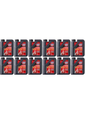 Liqui Moly 3051 Motorbike 4T Synth 10W-50 Offroad Race 12x 1l = 12 Liter