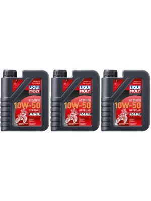 Liqui Moly 3051 Motorbike 4T Synth 10W-50 Offroad Race 3x 1l = 3 Liter