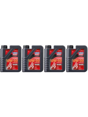 Liqui Moly 3051 Motorbike 4T Synth 10W-50 Offroad Race 4x 1l = 4 Liter