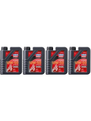 Liqui Moly 3051 Motorbike 4T Synth 10W-50 Offroad Race 4x 1l = 4 Liter