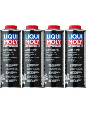 Liqui Moly 3096 Motorrad Luft-Filter-Öl 4x 1l = 4 Liter