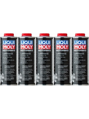 Liqui Moly 3096 Motorrad Luft-Filter-Öl 5x 1l = 5 Liter