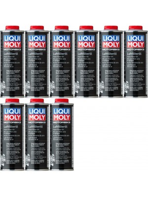 Liqui Moly 3096 Motorrad Luft-Filter-Öl 9x 1l = 9 Liter