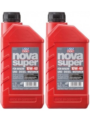 Liqui Moly 7350 Nova Super 10W-40 Motoröl Flasche 2x 1l = 2 Liter