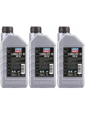 Liqui Moly 20651 Profi Longlife III 5W-30 Motoröl 3x 1l = 3 Liter