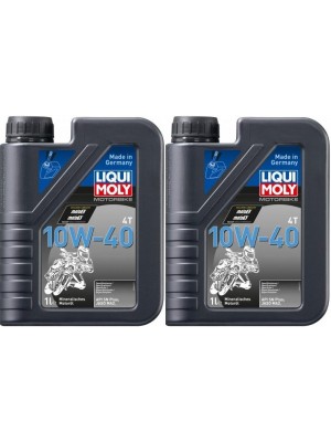 Liqui Moly 3044 Motorbike 4T 10W-40 Basic Street Motorrad Motoröl 2x 1l=2 Liter