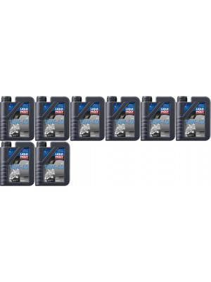 Liqui Moly 3044 Motorbike 4T 10W-40 Basic Street Motorrad Motoröl 8x 1l=8 Liter