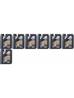 Liqui Moly 3057 Motorbike 4T 15W-50 Offroad Motorrad Motoröl 7x 1l = 7 Liter