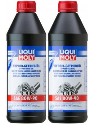 Liqui Moly 4406 Hypoid-Getriebeöl (GL5) SAE 80W-90 Flasche 2x 1l = 2 Liter