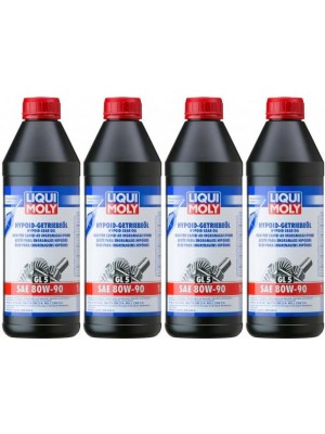 Liqui Moly 4406 Hypoid-Getriebeöl (GL5) SAE 80W-90 Flasche 4x 1l = 4 Liter