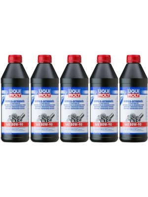 Liqui Moly 4406 Hypoid-Getriebeöl (GL5) SAE 80W-90 Flasche 5x 1l = 5 Liter