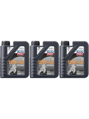 Liqui Moly 3055 Motorbike 4T 10W-40 Offroad Motoröl 3x 1l = 3 Liter