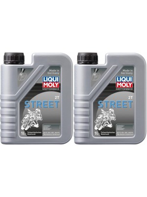 Liqui Moly 1504 Motorbike 2T Street teilsynthetisches Motoröl 2x 1l = 2 Liter