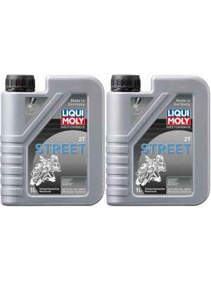 Liqui Moly 1504 Motorbike 2T Street teilsynthetisches Motoröl 2x 1l = 2 Liter