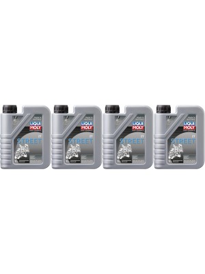 Liqui Moly 1504 Motorbike 2T Street teilsynthetisches Motoröl 4x 1l = 4 Liter