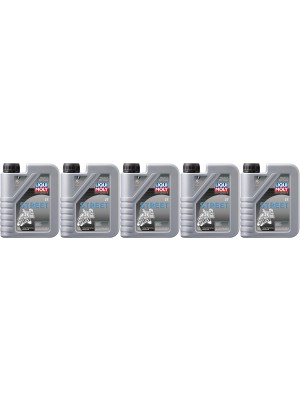 Liqui Moly 1504 Motorbike 2T Street teilsynthetisches Motoröl 5x 1l = 5 Liter