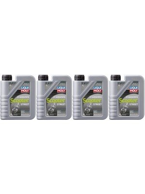 Liqui Moly 1621 Motorbike 2T Semisynth Scooter Street 4x 1l = 4 Liter