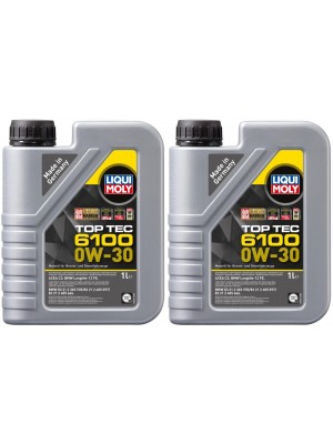 Liqui Moly 20770 Top Tec 6100 0W-30 Motoröl 2x 1l = 2 Liter