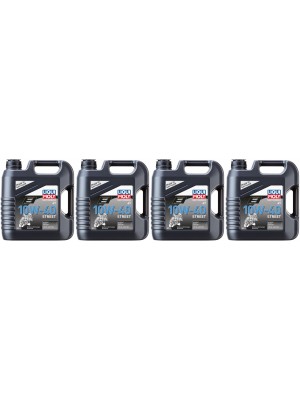 Liqui Moly 1243 Street 4T 10W-40 Motorrad Motoröl 4x 4l = 16 Liter