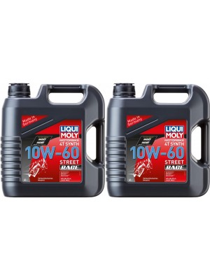 Liqui Moly 1687 Motorbike 4T Synth 10W-60 Street Race Motoröl 2x 4l = 8 Liter