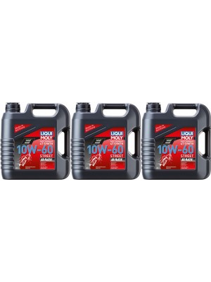 Liqui Moly 1687 Motorbike 4T Synth 10W-60 Street Race Motoröl 3x 4l = 12 Liter