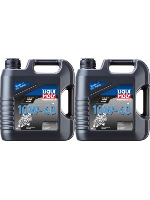 Liqui Moly 3046 Motorbike 4T 10W-40 Basic Street Motorrad Motoröl 2x4l = 8 Liter