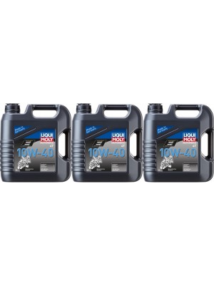 Liqui Moly 3046 Motorbike 4T 10W-40 Basic Street Motorrad Motoröl 3x4l= 12 Liter