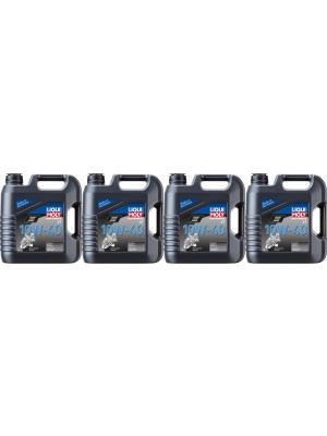 Liqui Moly 3046 Motorbike 4T 10W-40 Basic Street Motorrad Motoröl 4x4l= 16 Liter