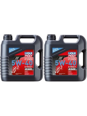 Liqui Moly 1685 Motorbike 4T Synth 5W-40 Motoröl Street Race 2x 4l = 8 Liter